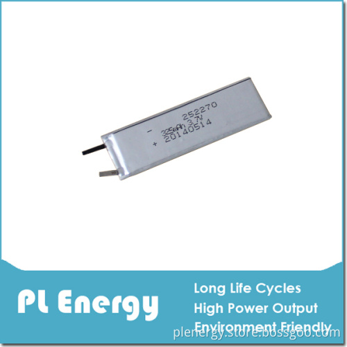 Rechargeable 3.7V 325mAh Lipo Battery (PL-252270)